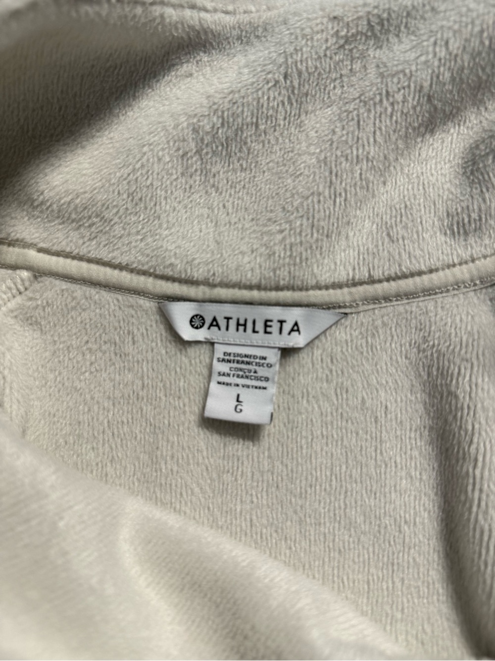 Athleta Women’s Gray Pullover Top With Asymmetrical Zipper And High Collar - Picture 7 of 9